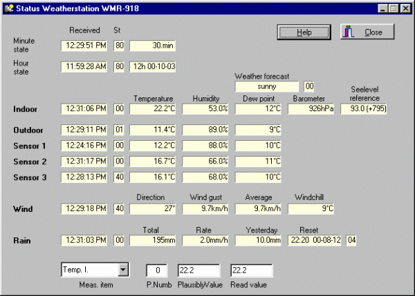 little Status Display WMR-918 - for full representation click